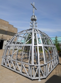 металлоконструкция купола церкви Благовещения Пресвятой Богородицы на приморском проспекте г.СПб
