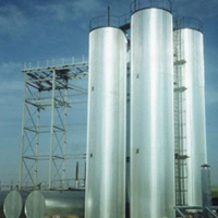Резервуары вертикальные 125 м3. РВДН-125 с подогревом,обшивкой ( 2002 г.)Ст3 сп5